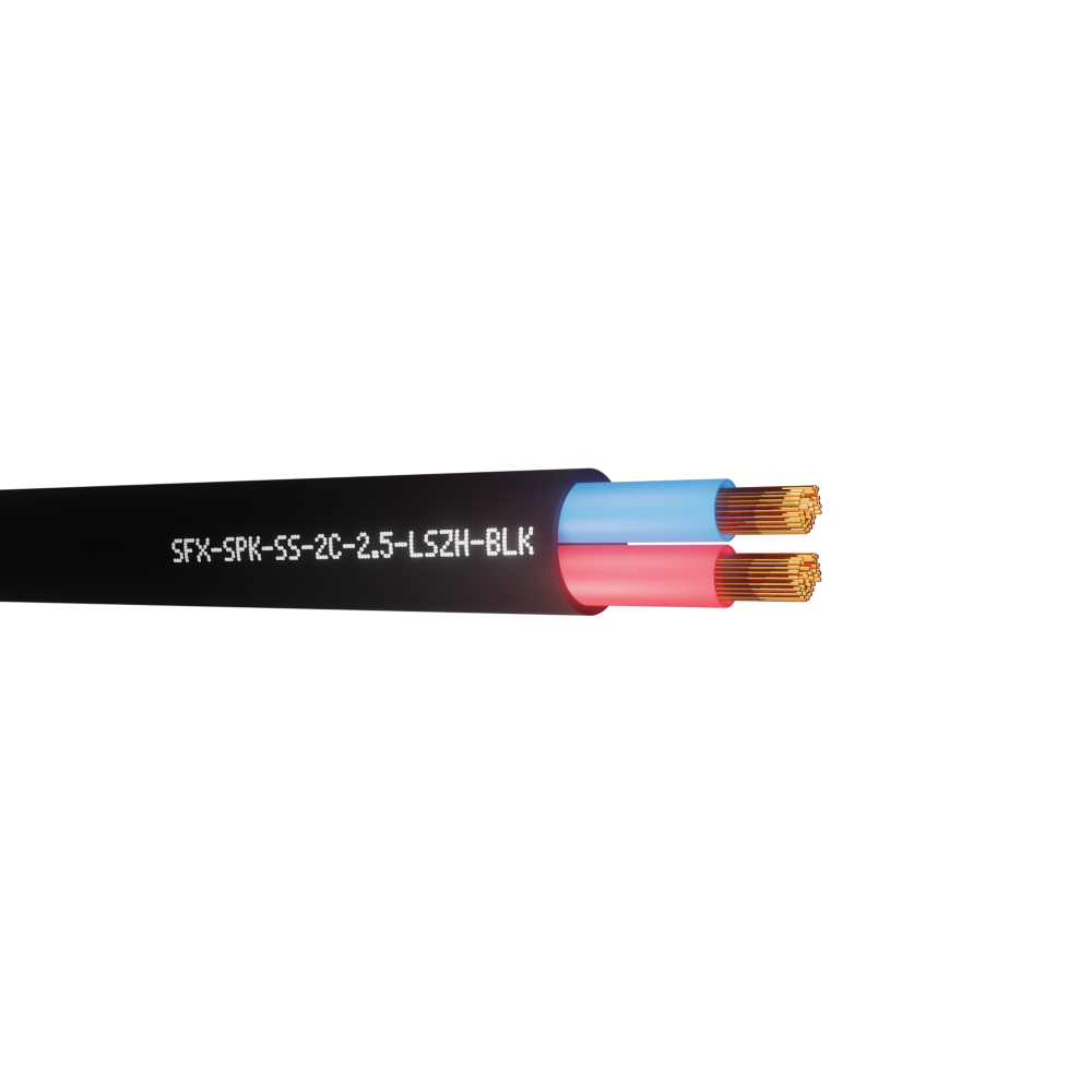 Speaker Cable Secure Sound 2 Core OFC 2.5mm LSZH