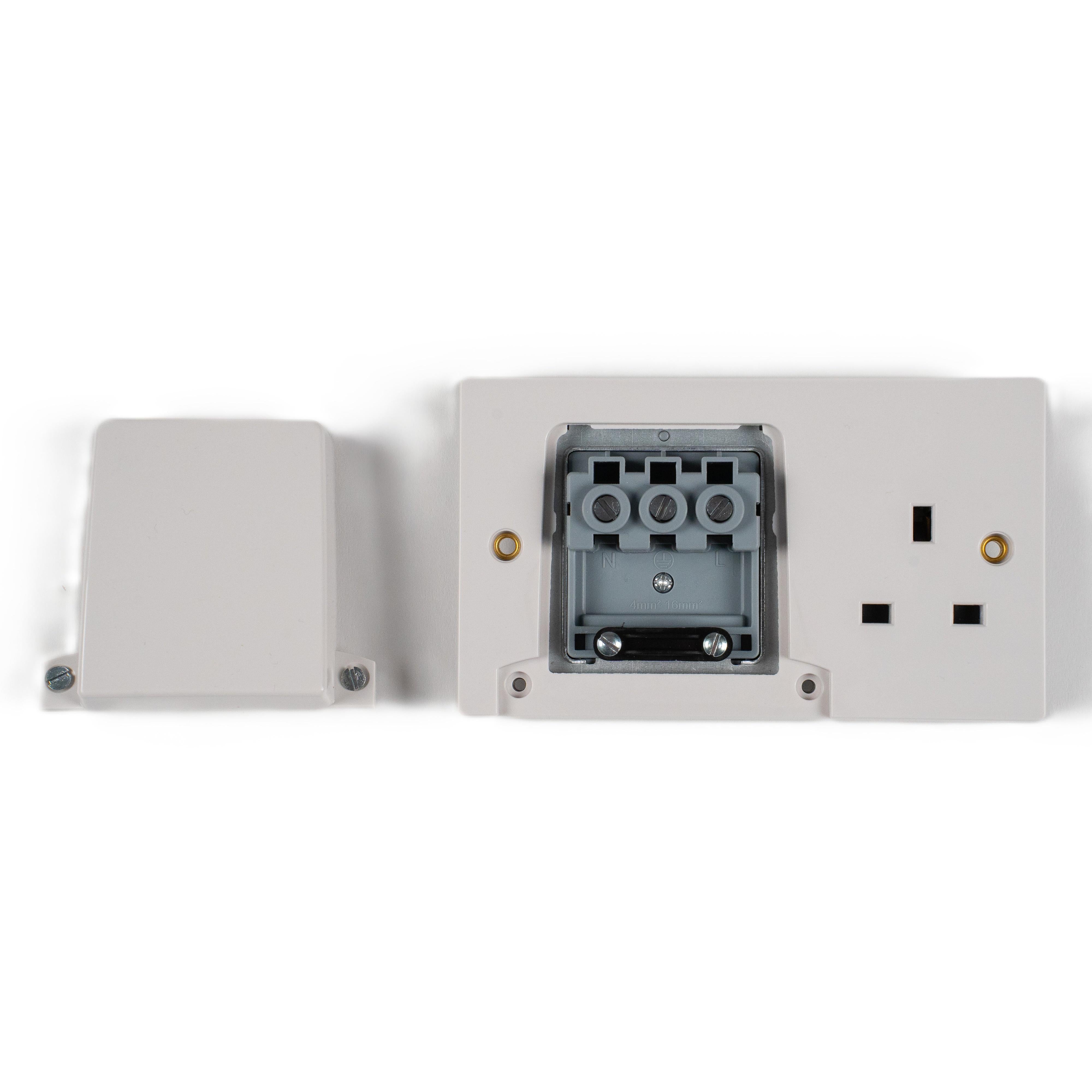 Stanic Duo 45A Dual Cooker Connection Unit with 13A Socket