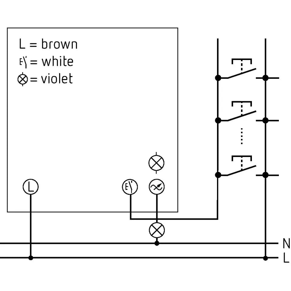 Theben DIMAX 540 APP B App-Controlled Mini Flush Dimmer