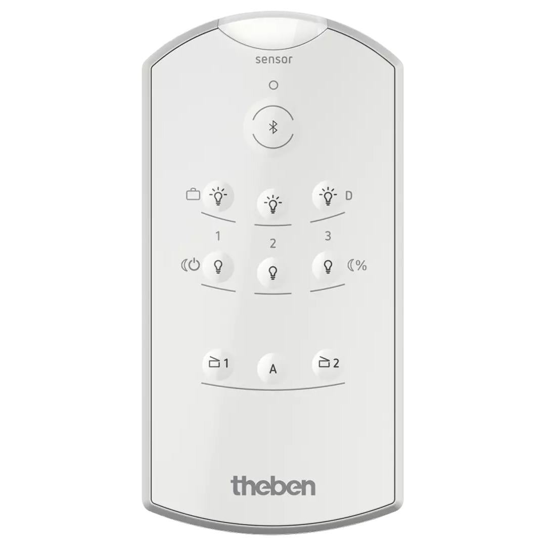 Theben theSenda B Remote Control Communication theSenda Plug App and detectors/LED lamps