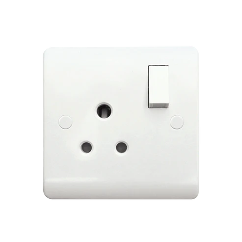 Thrion VN076 5A 1 Gang Round Pin Switched Socket