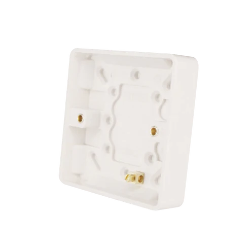 Thrion VN281 1 Gang 16mm Rounded Pattress Back Box White
