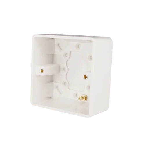 Thrion VN282 1 Gang 35mm Rounded Pattress Back Box White