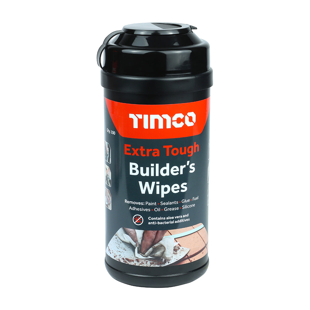Timco SCRUB Extra Tough Builders Wipes - Tub of 100