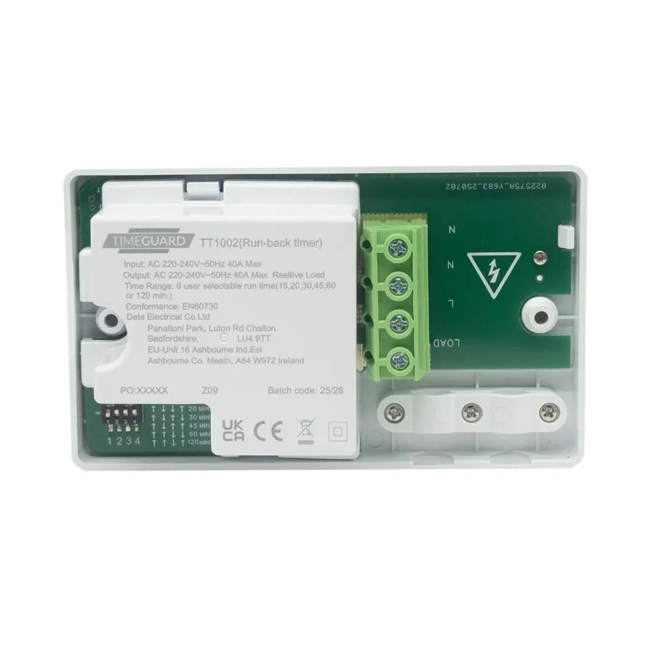 Timeguard TT1002 HobGuard 2 Gang 40A Hob Timer Switch