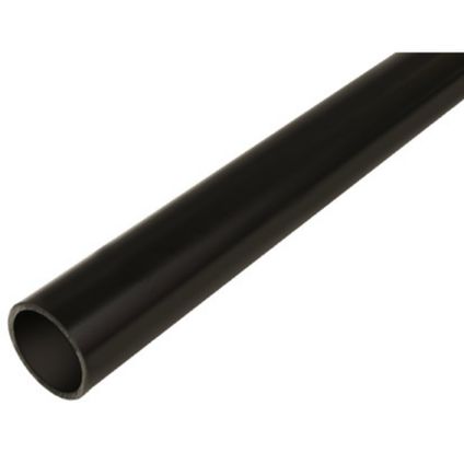 Univolt BSSH20B 20mm PVC Round Conduit Black (3m Length)