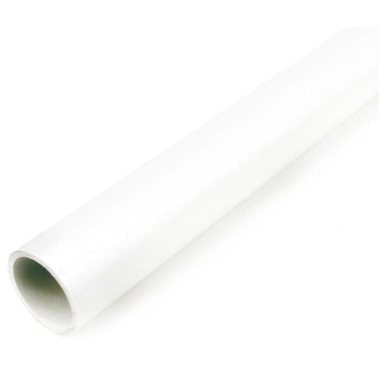 Univolt BSSH25W-LSF 25mm PVC Round Conduit White (3m Length)