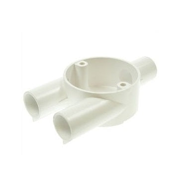 Univolt CB25/3-YWH 25mm PVC Conduit Y Box White (Sold in 1's)