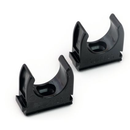 Univolt CL20BK 20mm PVC Round Conduit Clip Black