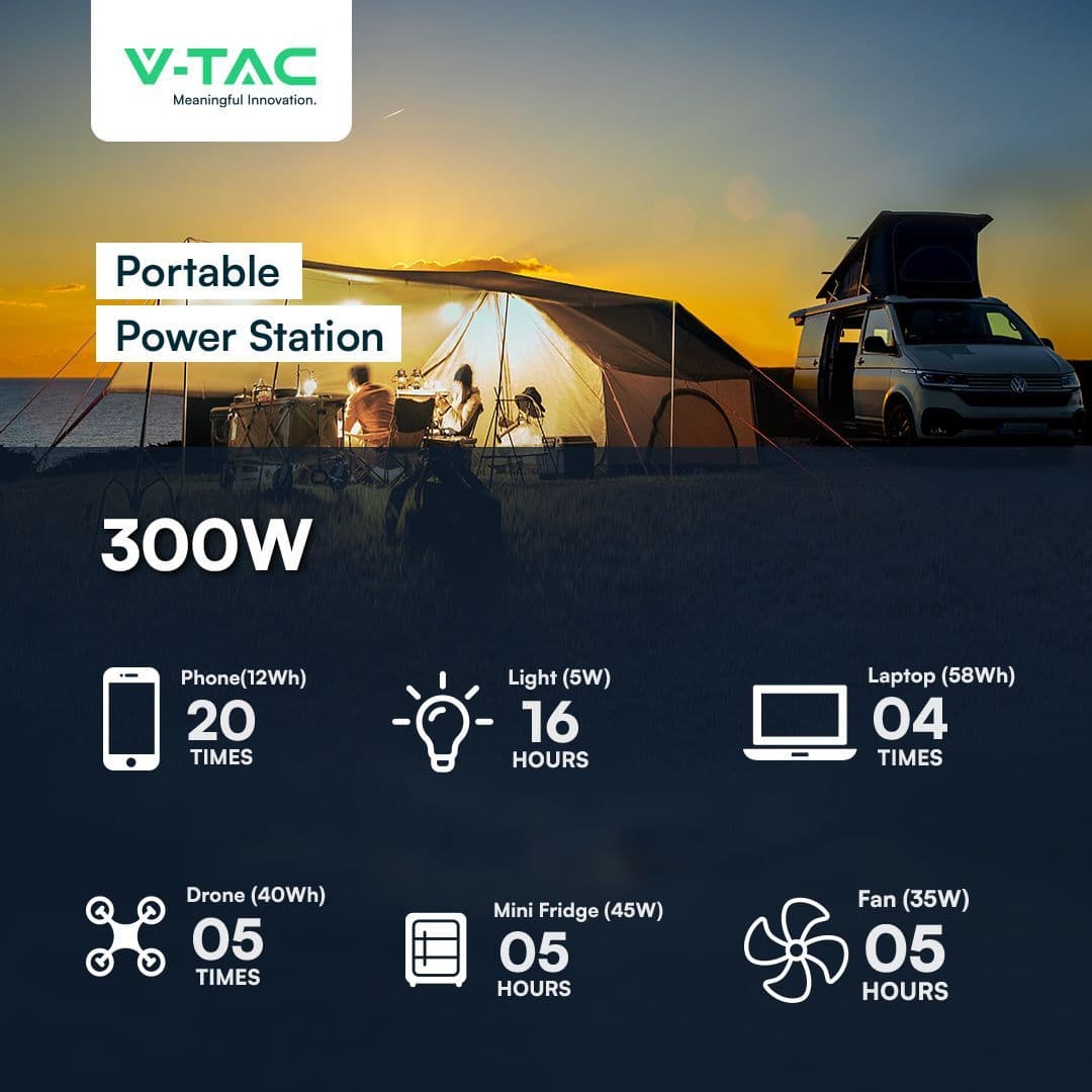 V-TAC 11740 300W Portable Power Station