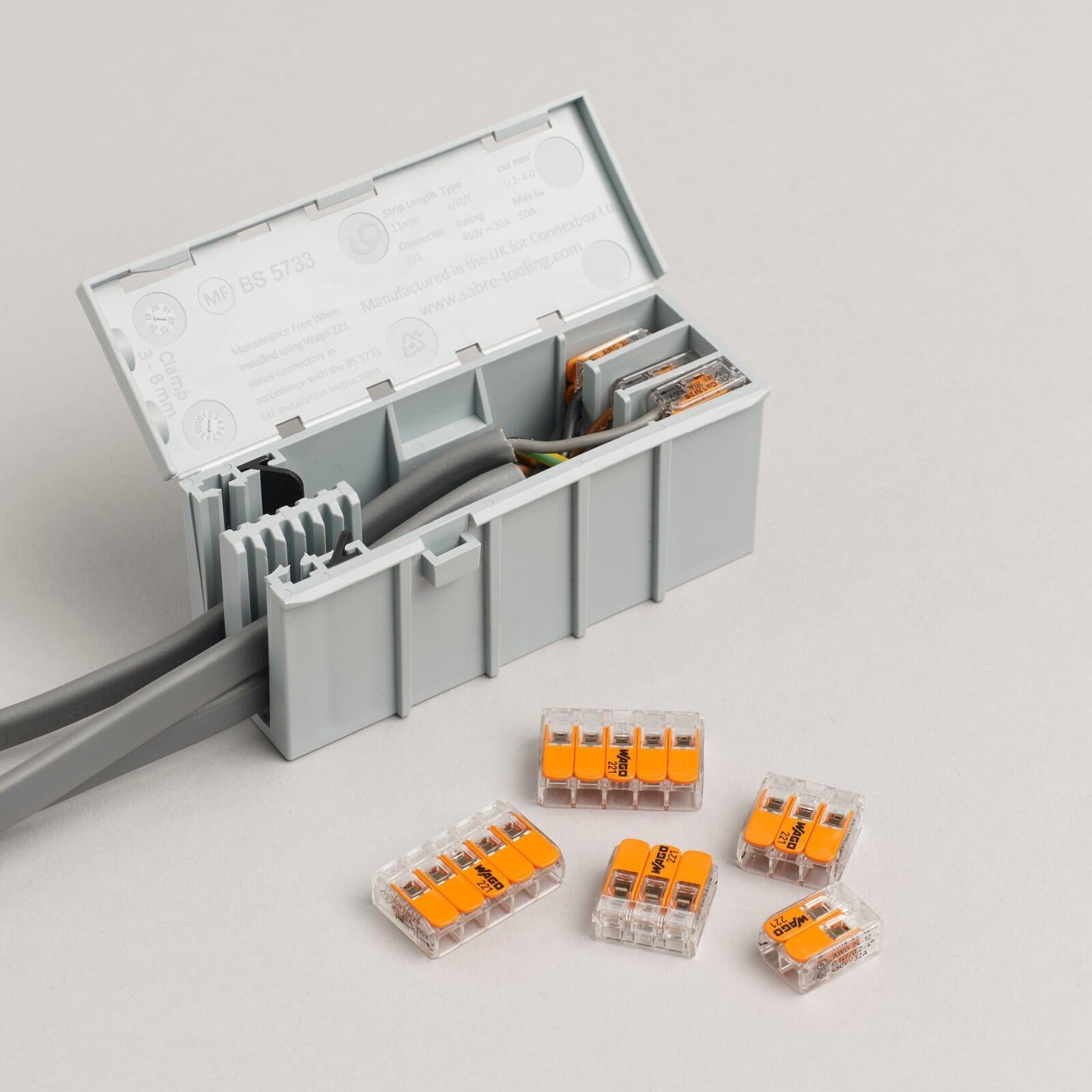 Wago 207-3301 / 60413514 WAGOBOX 221-4 in Grey