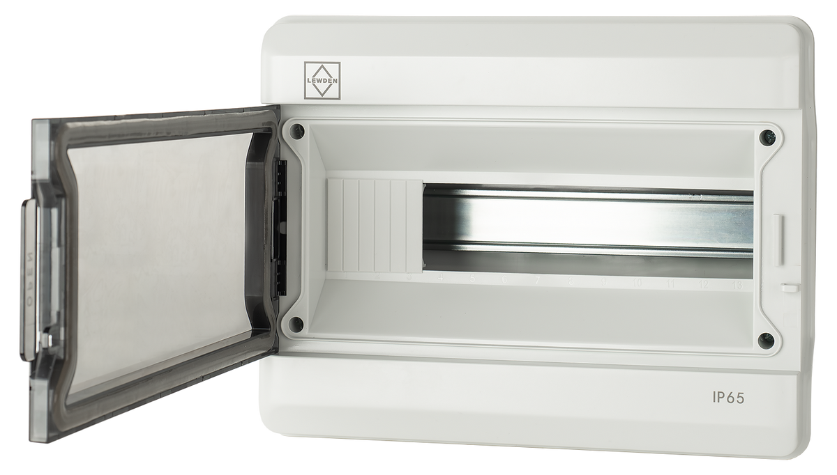 Lewden 13/65ENC 13 Module Polycarbonate IP65 Enclosure