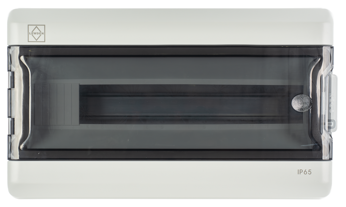 Lewden 18/65ENC 18 Module Polycarbonate IP65 Enclosure