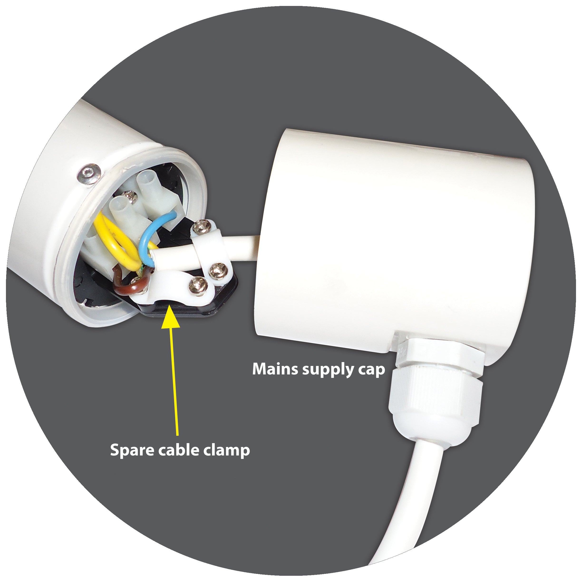Eterna TH2 120W 2ft 600mm Tubular Heater IP44 White