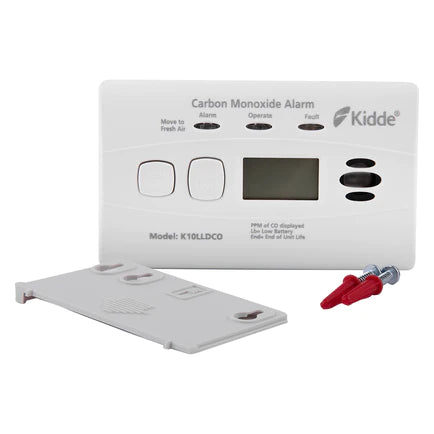 Kidde K10LLDCO Carbon Monoxide Alarm 10 Year Battery with Digital Display