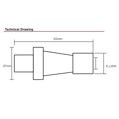 Niglon 57301 16A 2P+E 110V Plug IP44