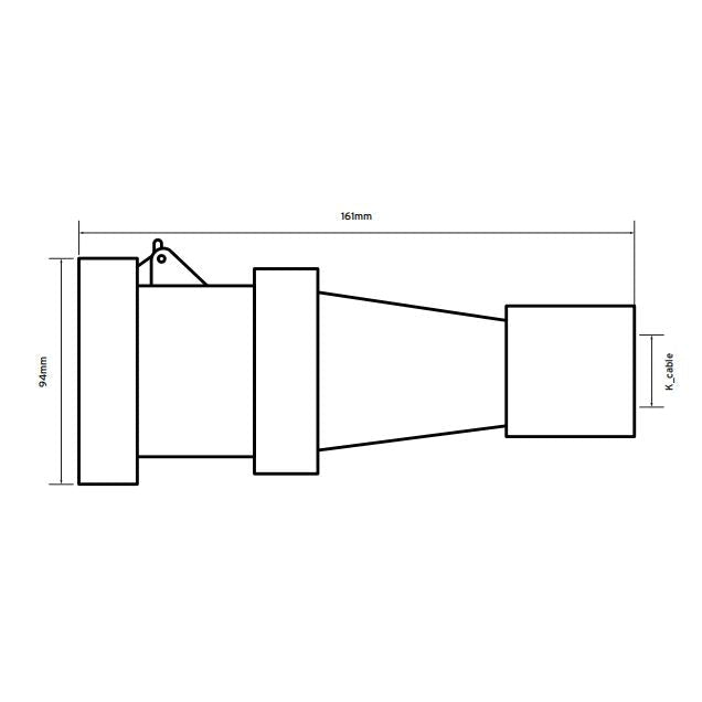 Niglon 57420 32A 3P+E 415V Coupler IP44