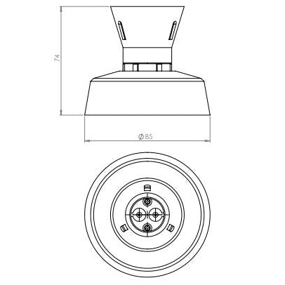 Niglon BLSHOPW Straight Batten Holder