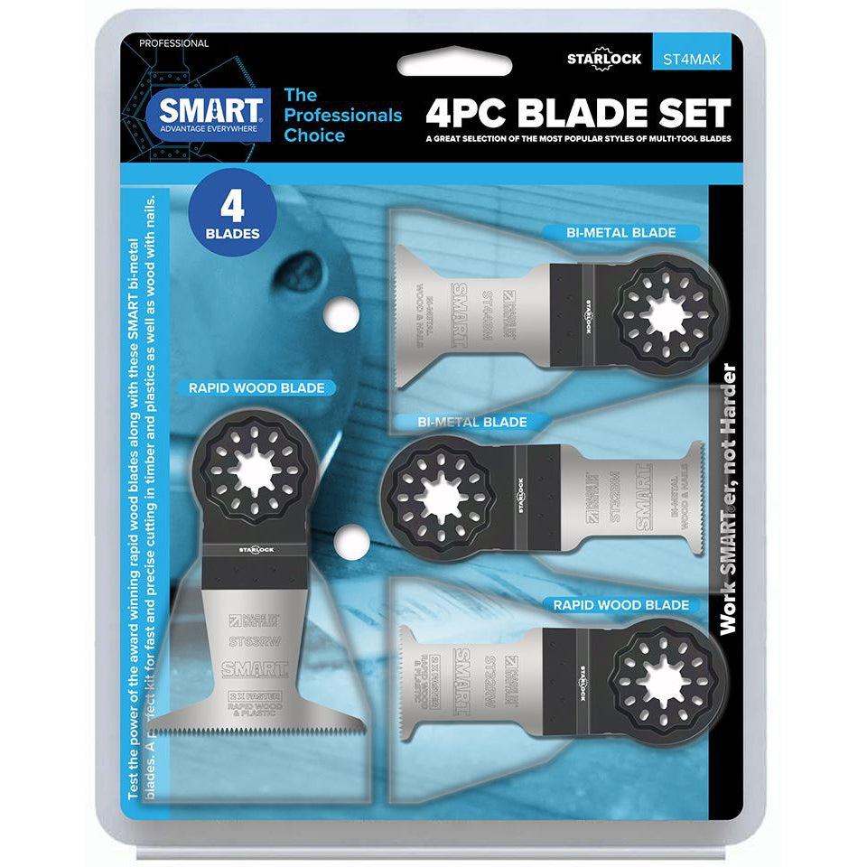 Smart ST4MAK 4 Piece Multi-Tool Blade Set