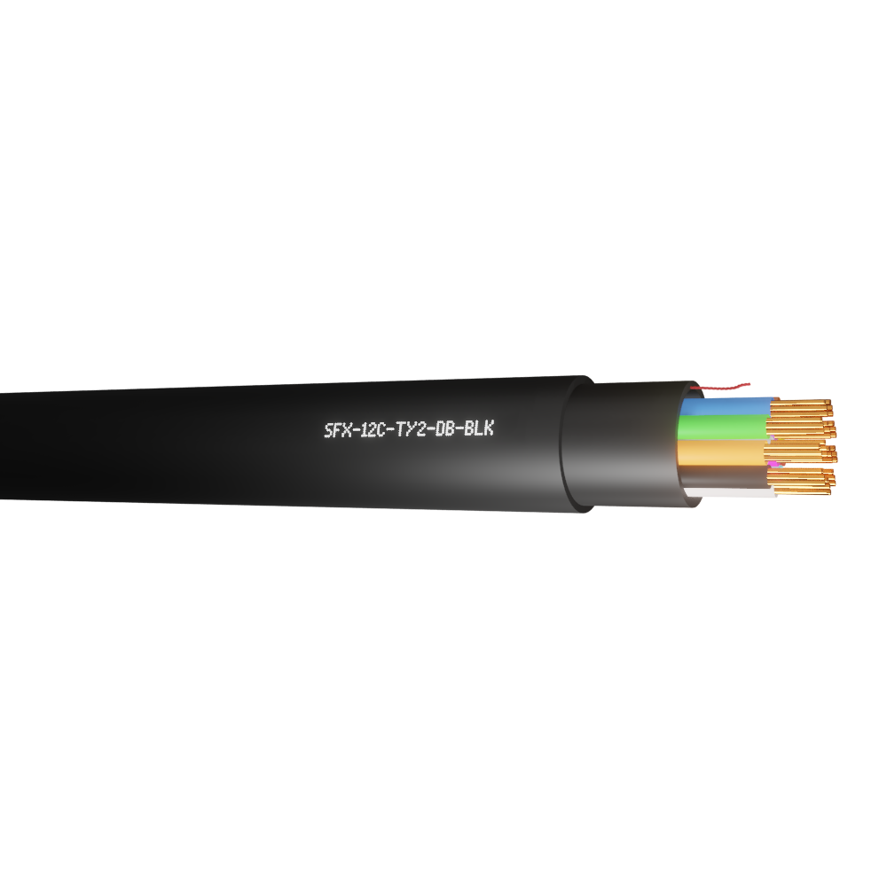 12 Core Type 2 Alarm Direct Burial HDPE Cable
