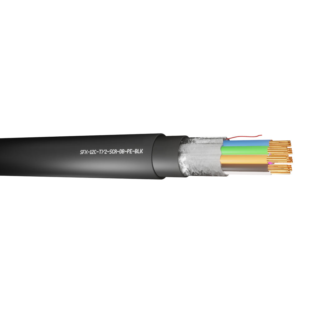 12 Core Type 2 Alarm Screened Direct Burial HDPE Cable