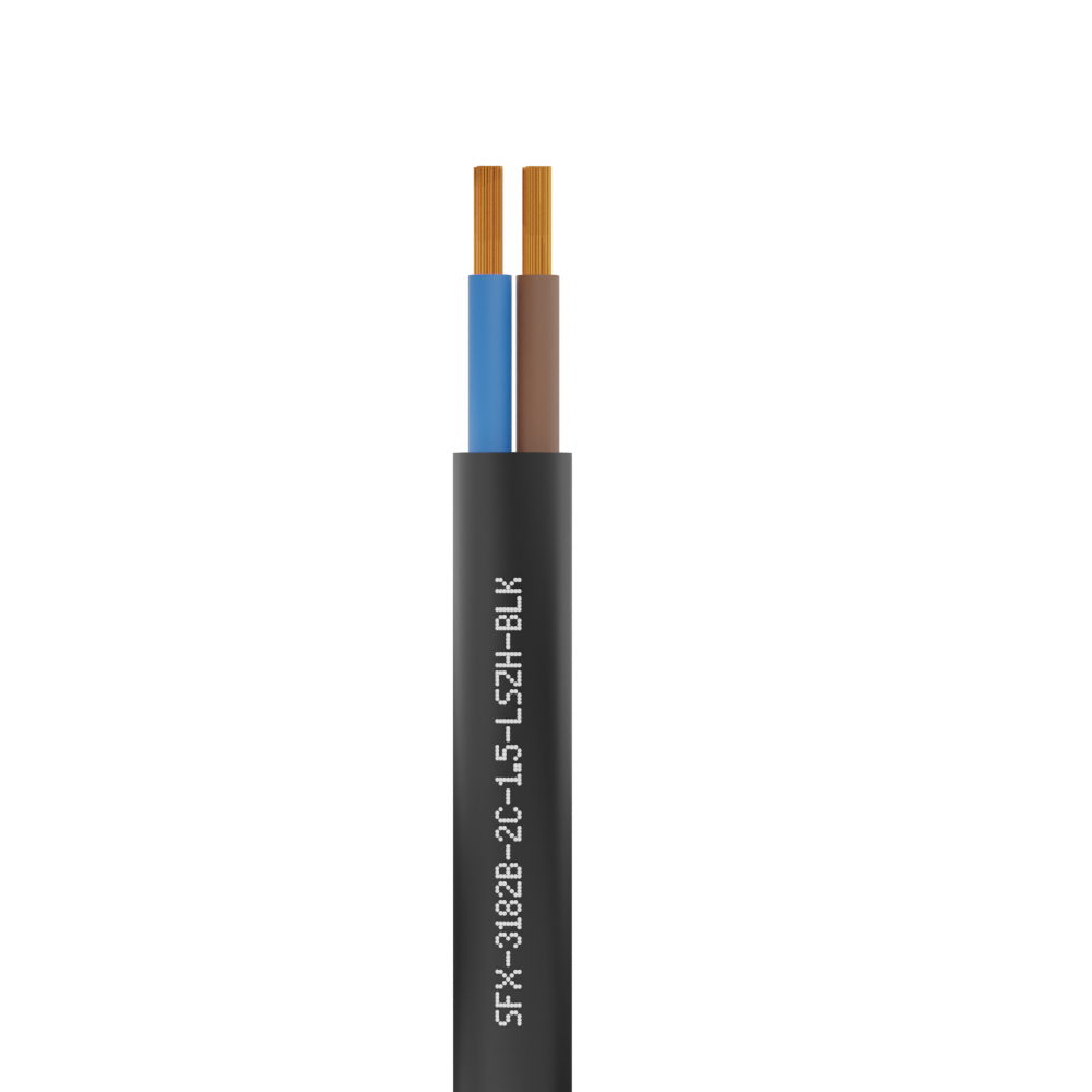 2 Core 3182B Round Flexible LSZH Cable