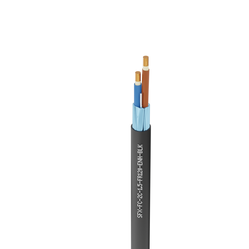 2 Core Flame Flex Enhanced Fire Performance Cable