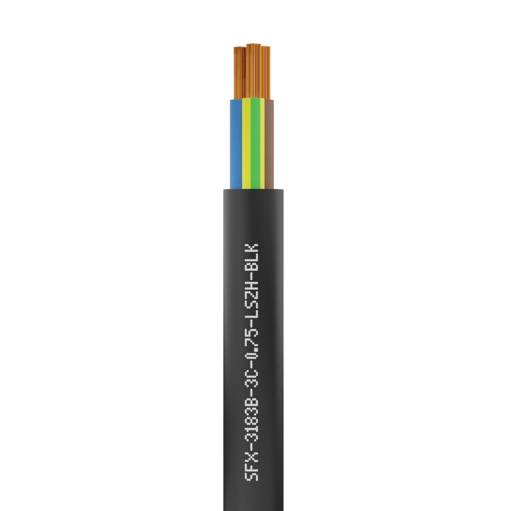 3 Core 3183B Round Flexible LSZH Cable