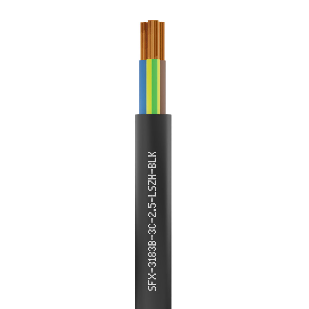 3 Core 3183B Round Flexible LSZH Cable