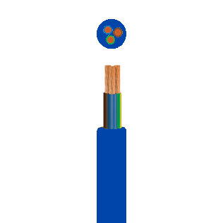 3183Y 1.5mm² Arctic Grade Round Flexible Cable Blue