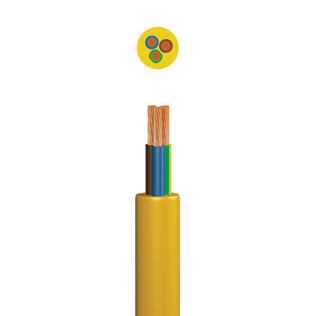 3183Y 2.5mm² Arctic Grade Round Flexible Cable Yellow