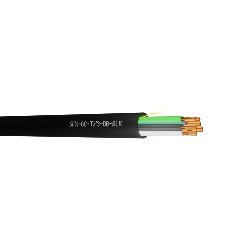 6 Core TCCA Type 3 Alarm Direct Burial HDPE Cable