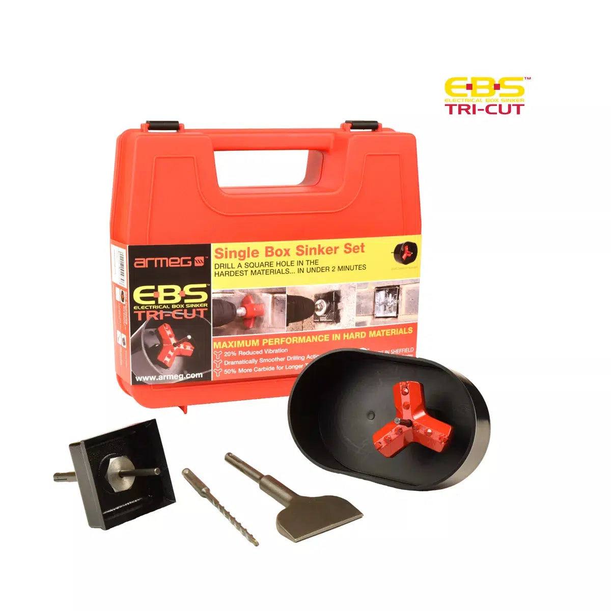Armeg EBS.TC.SET Electrical Box Sinker Tri-Cut Set