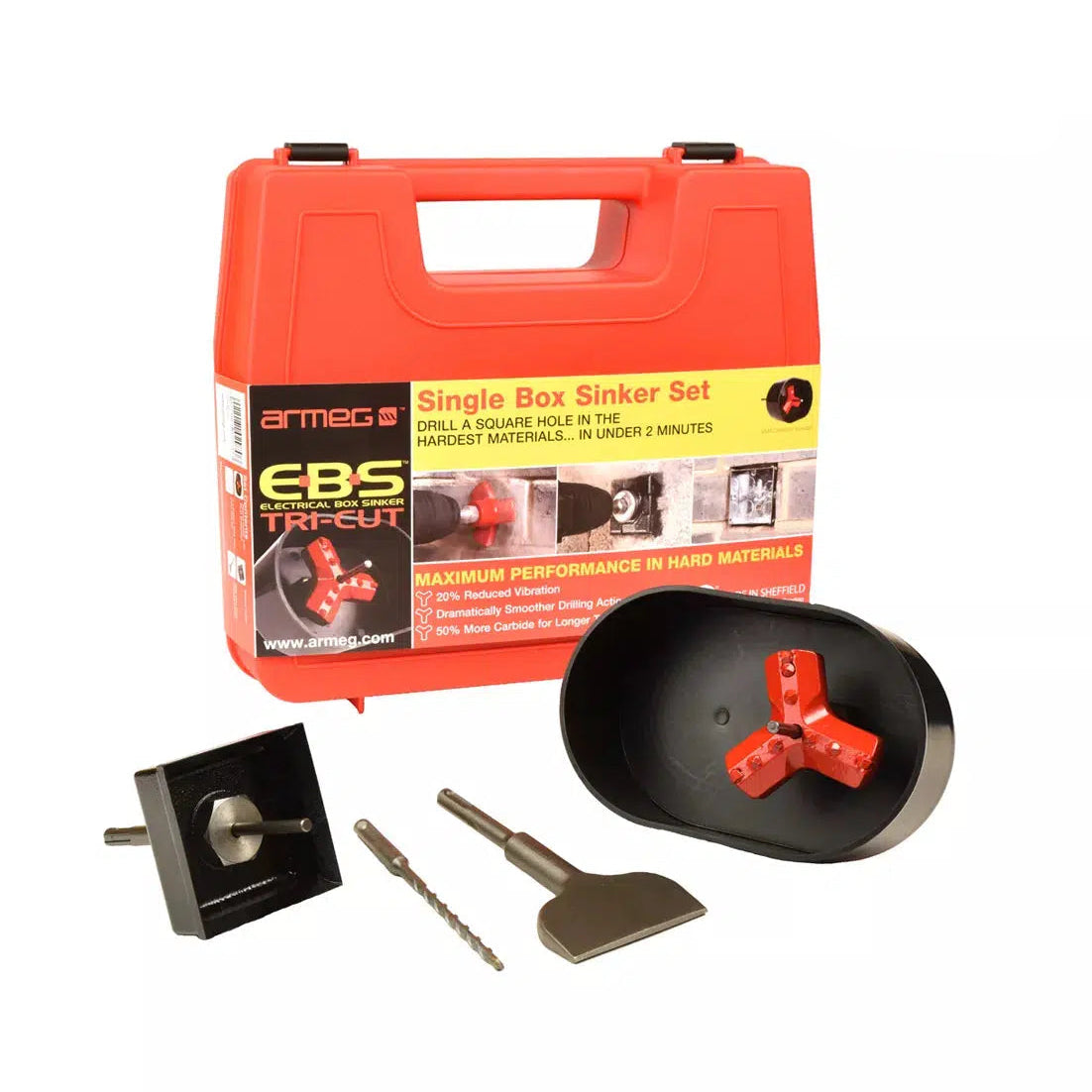 Armeg EBS.TC.SET Electrical Box Sinker Tri-Cut Set