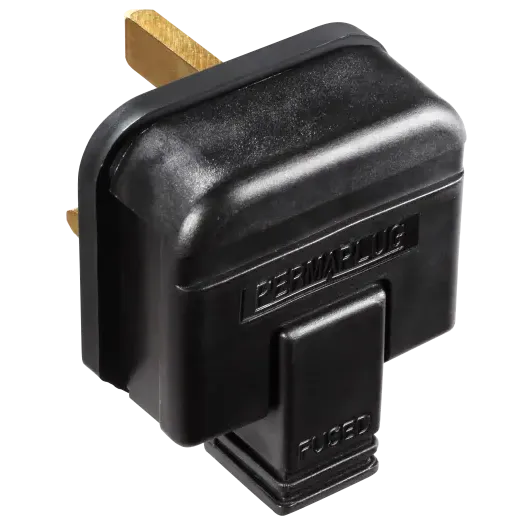 BG HDPT13B-01 3 Pin Fused Plug 13A Black
