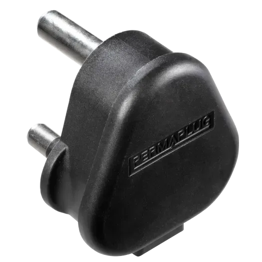 BG HDPT15B-01 Round Pin Plug 15A Black