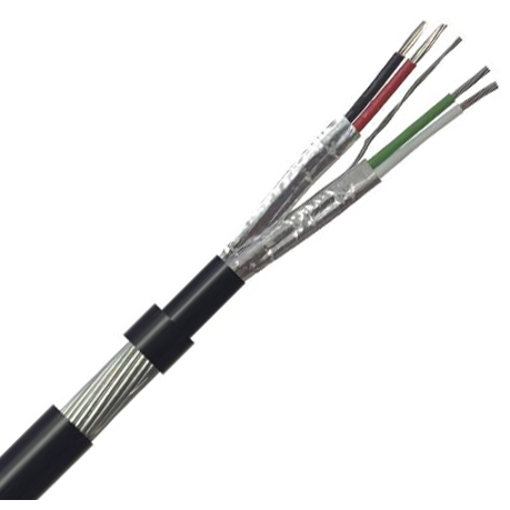 Belden Equivalent ISP2 2 Pair 22AWG Individual Foil Screen 600V SWA PE (8723) Cable
