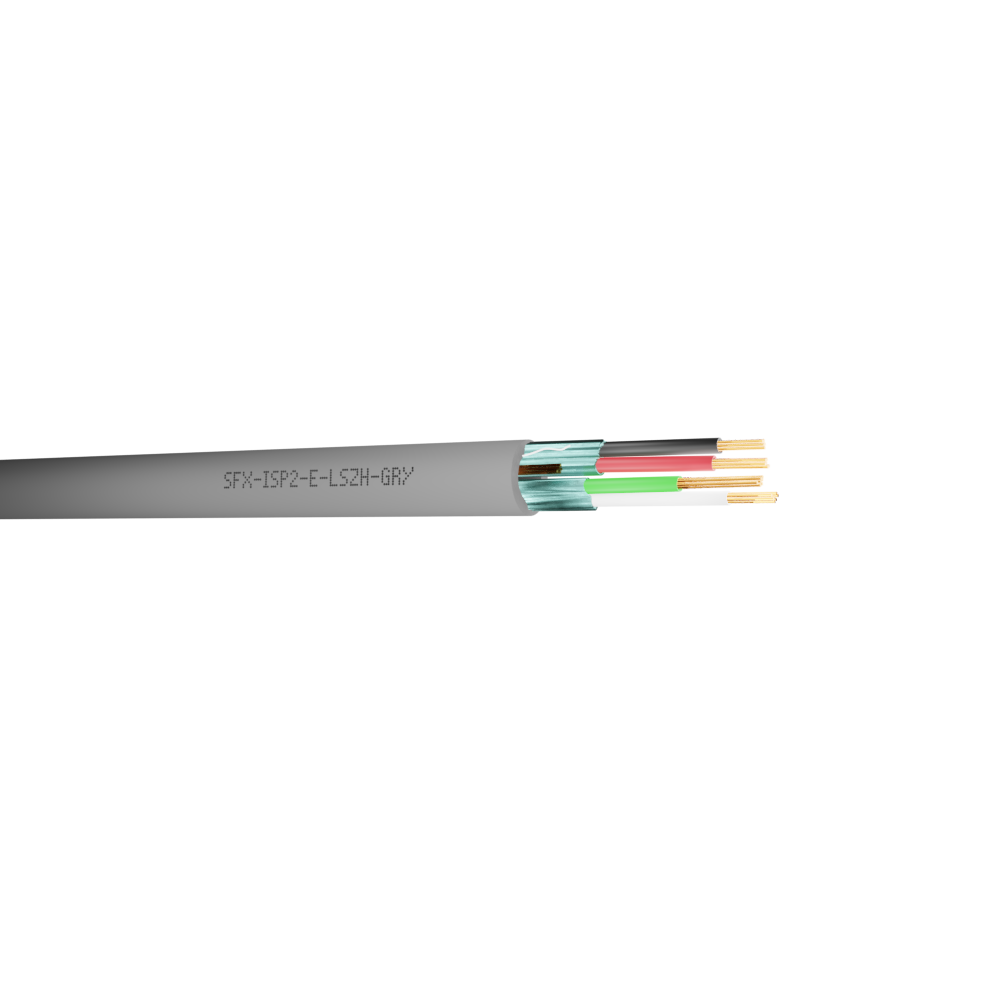 Belden Equivalent ISP2E 2 Pair 24AWG Individual Foil Screen 600V LSZH (9729) Cable
