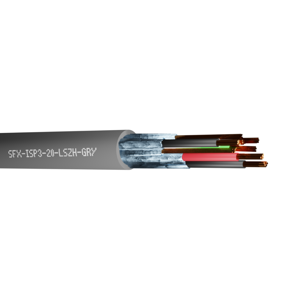 Belden Equivalent ISP3-20 3 Pair 20AWG Individual Foil Screen 600V LSZH (9873) Cable