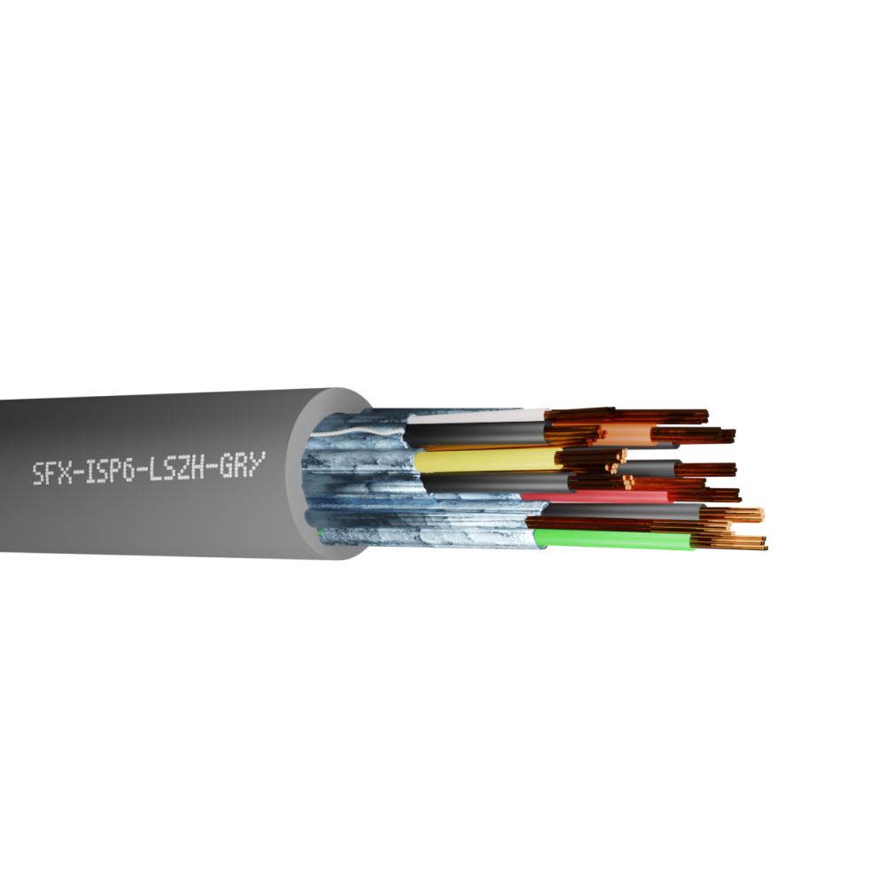 Belden Equivalent ISP6 6 Pair 22AWG Individual Foil Screen 600V LSZH (8778) Cable