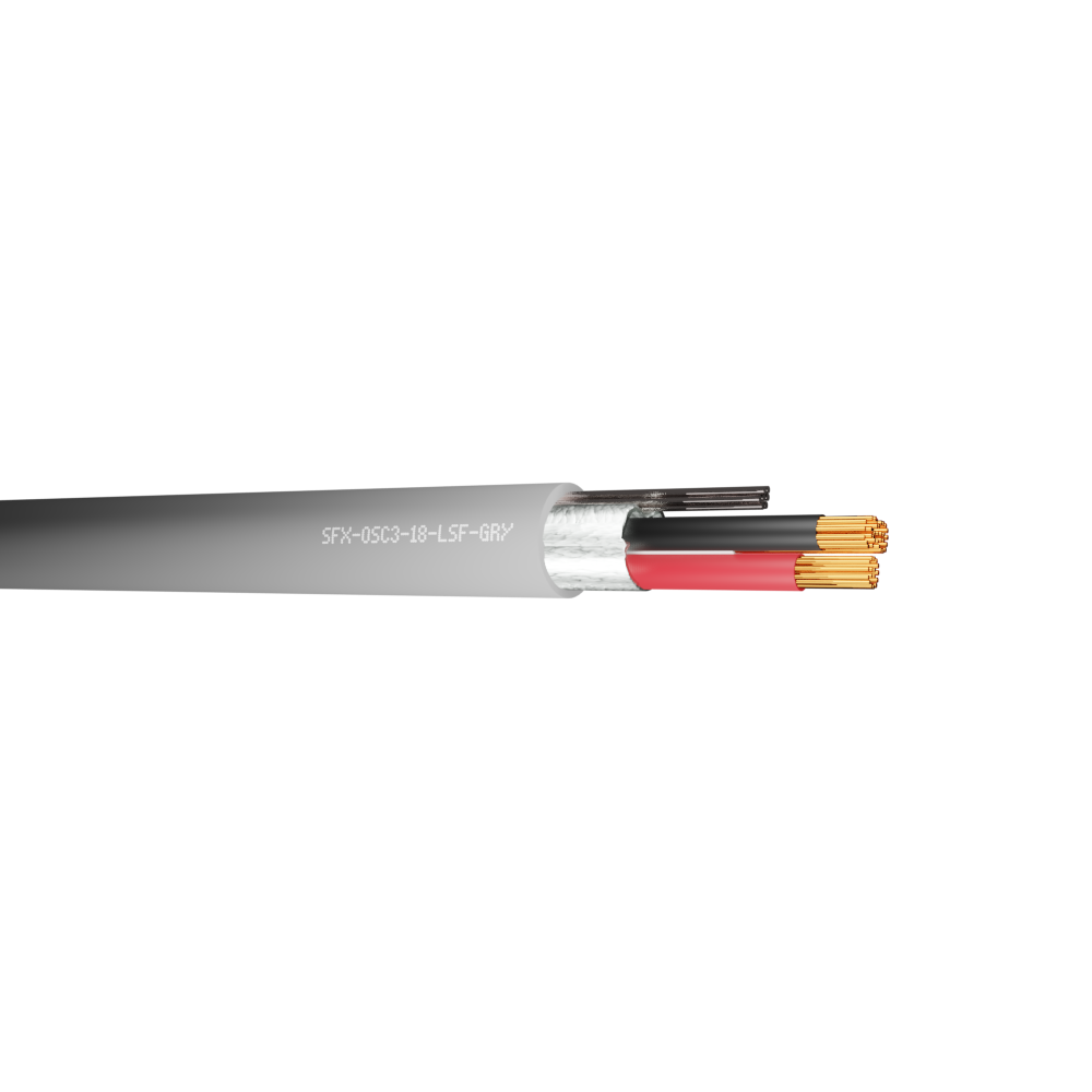 Belden Equivalent OSC3-18 3 Core 18AWG Overall Foil Screen 600V LSF (8770) Cable