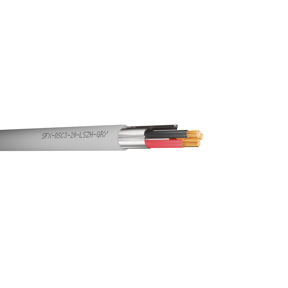 Belden Equivalent OSC3-20 3 Core 20AWG Overall Foil Screen 600V LSZH (8772) Cable