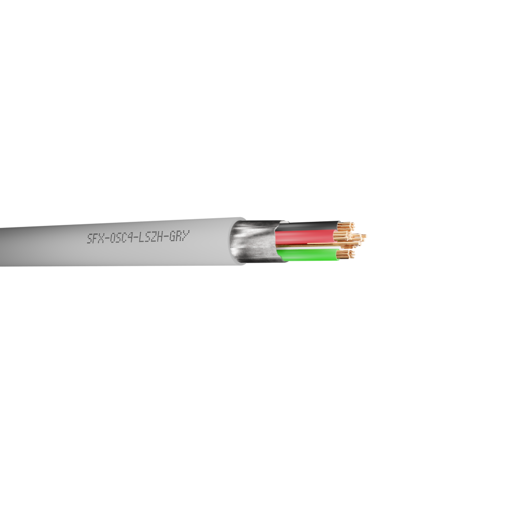 Belden Equivalent OSC4 4 Core 24AWG Overall Foil Screen 600V LSZH (9534) Cable