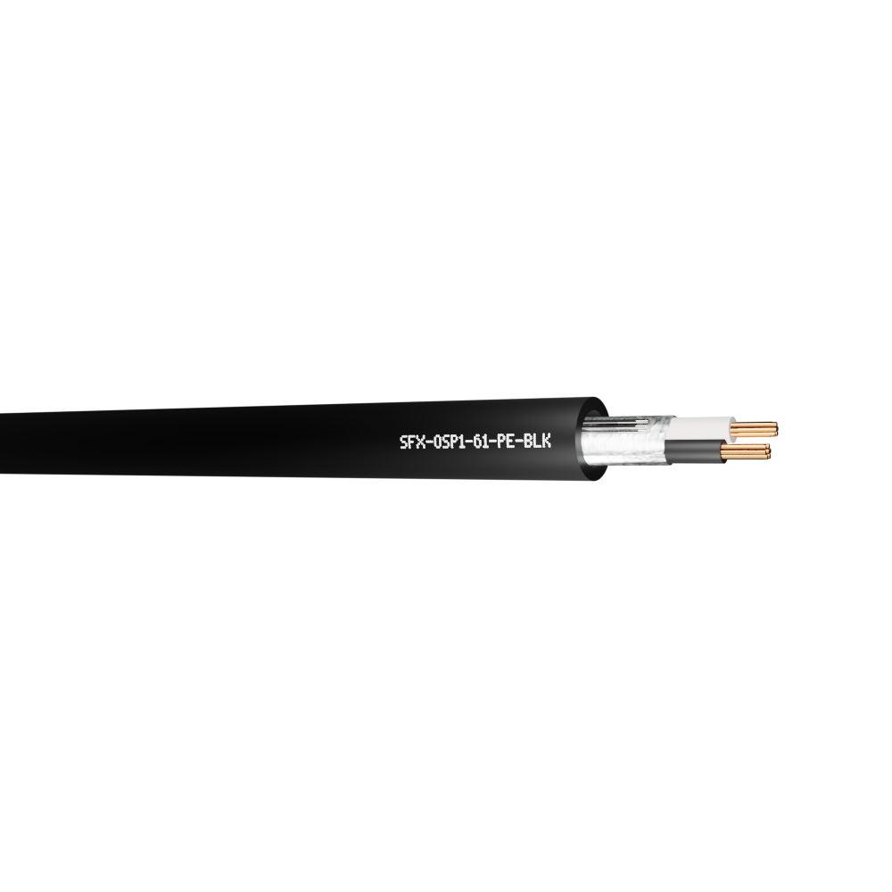 Belden Equivalent OSP1-61 1 Pair 22AWG Overall Foil Screen 600V PE (8761) Cable