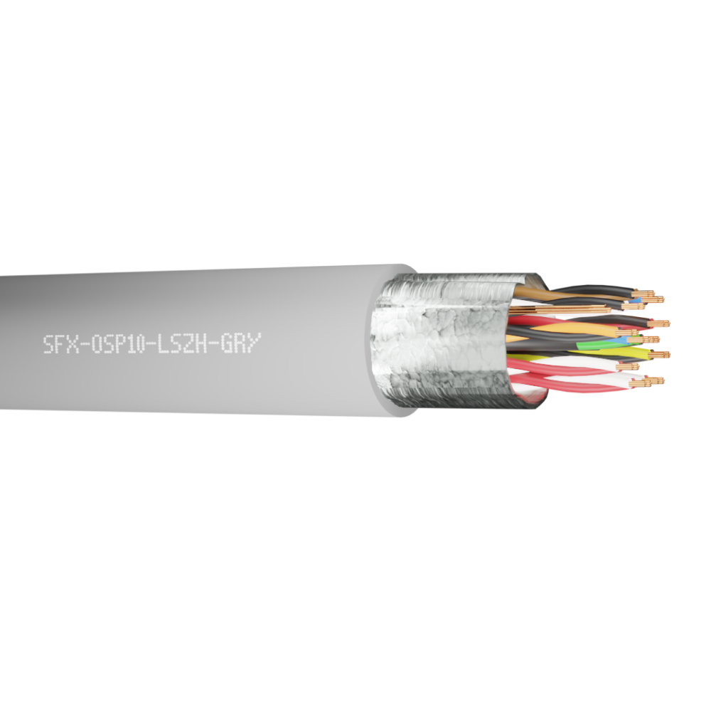 Belden Equivalent OSP10 10 Pair 24AWG Overall Foil Screen 600V LSZH (9510) Cable