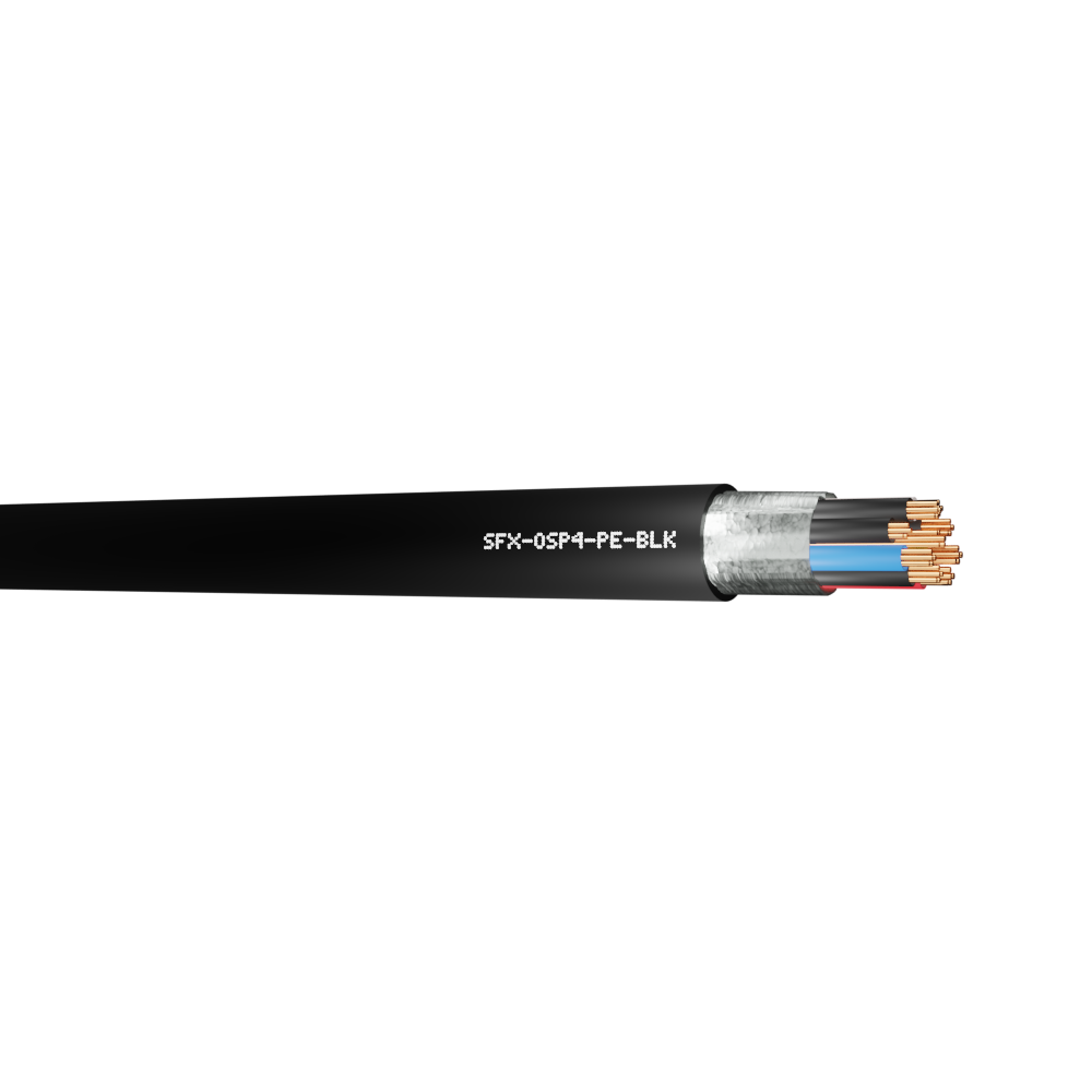 Belden Equivalent OSP4 4 Pair 24AWG Overall Foil Screen 600V PE (9504) Cable