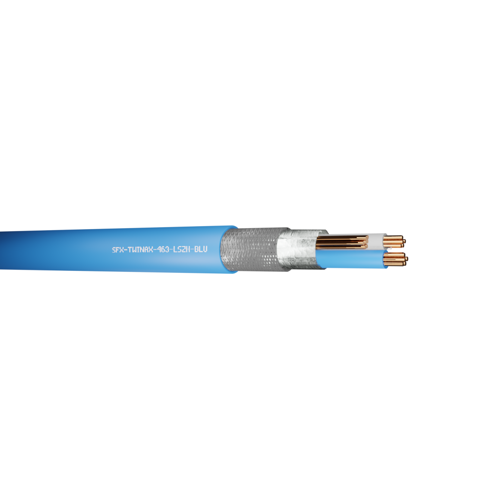Belden Equivalent Twinaxial 463 2 Core 20AWG Overall Foil and Braided Screen LSZH (9463) Cable