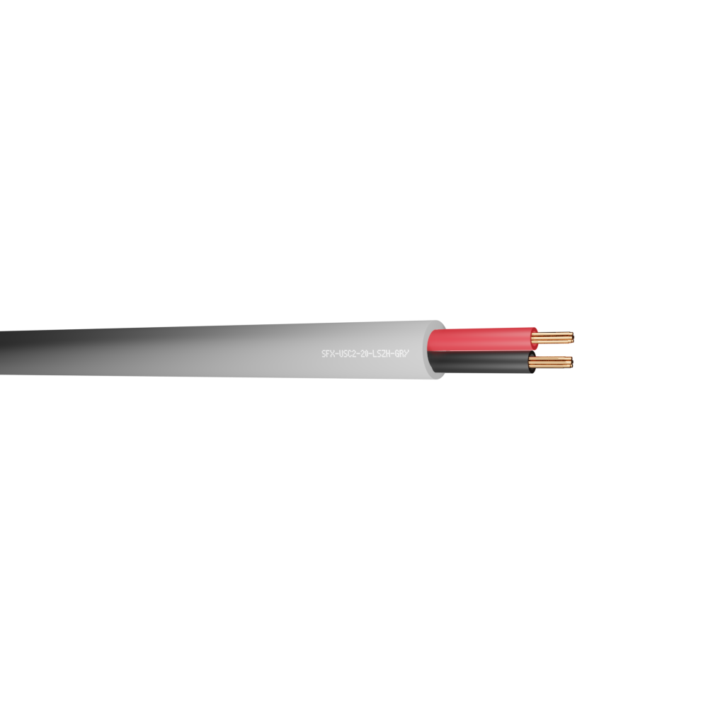 Belden Equivalent USC2-20 1 Pair 20AWG Unscreened 600V LSZH (8205) Cable