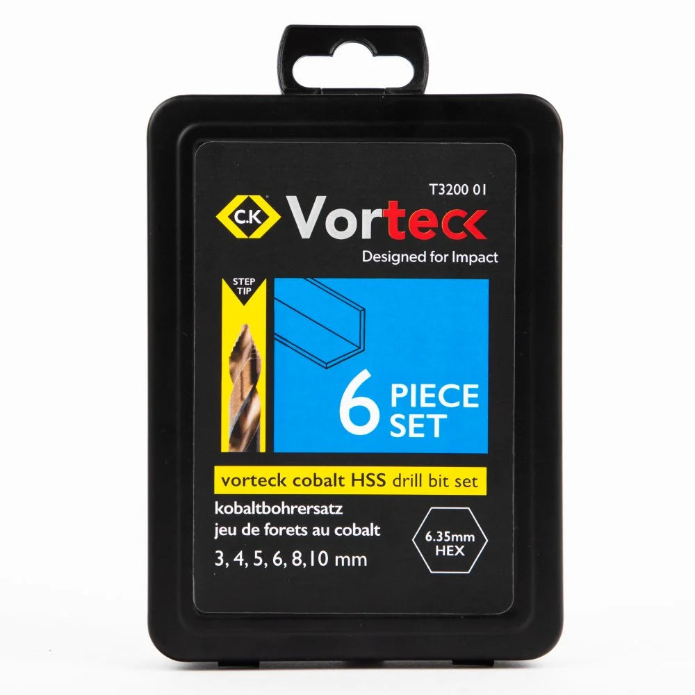 CK T3200 01 Vorteck HSS Metal Drill Bits - 6pc Set