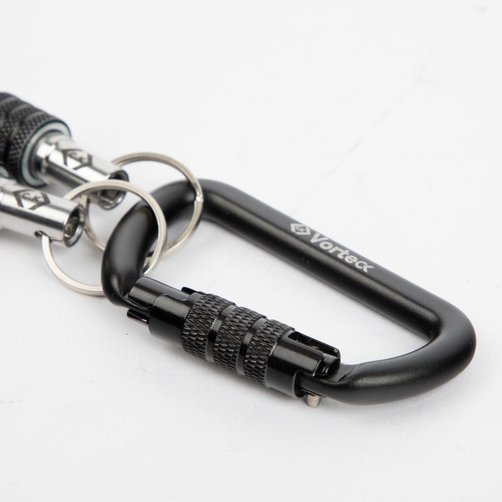 CK T4574 Vorteck 1/4" Quick Lock Bit Holder & Carabiner - 3 Piece Set